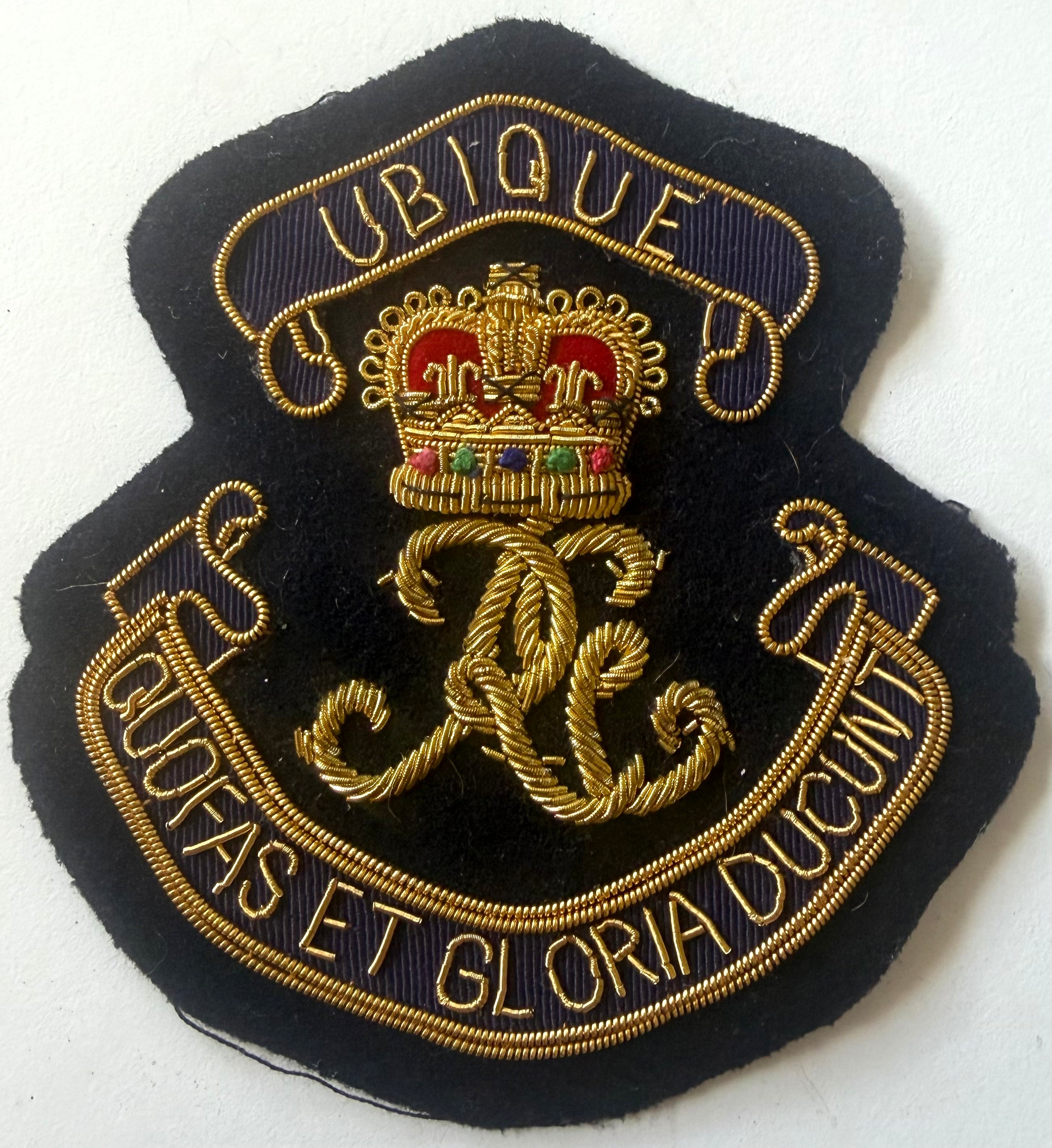 Royal Engineers Blazer Tunic Gold Bullion Thread Chest Pocket Patch