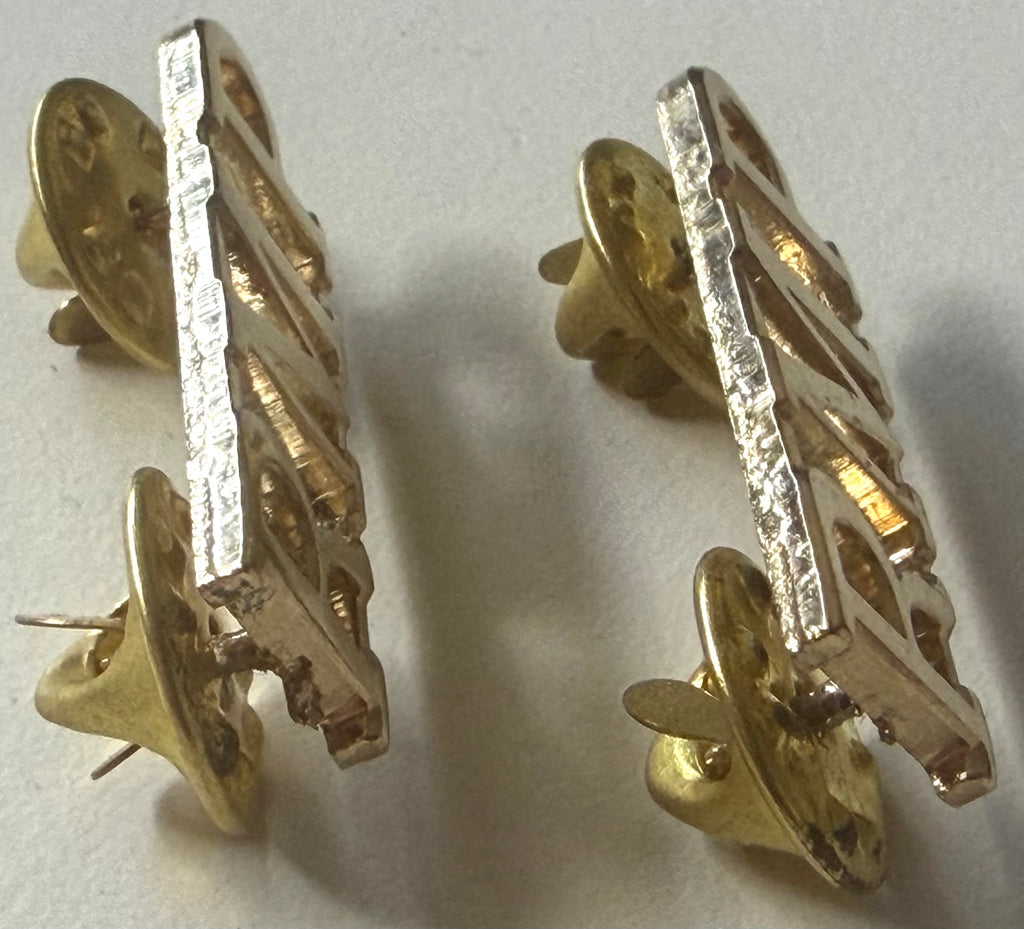 Royal Military Police RMP Shoulder Lapel Uniform Badges, Pair