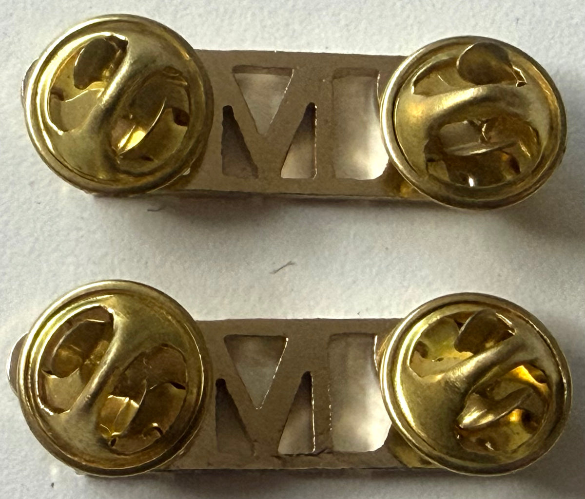 Royal Military Police RMP Shoulder Lapel Uniform Badges, Pair