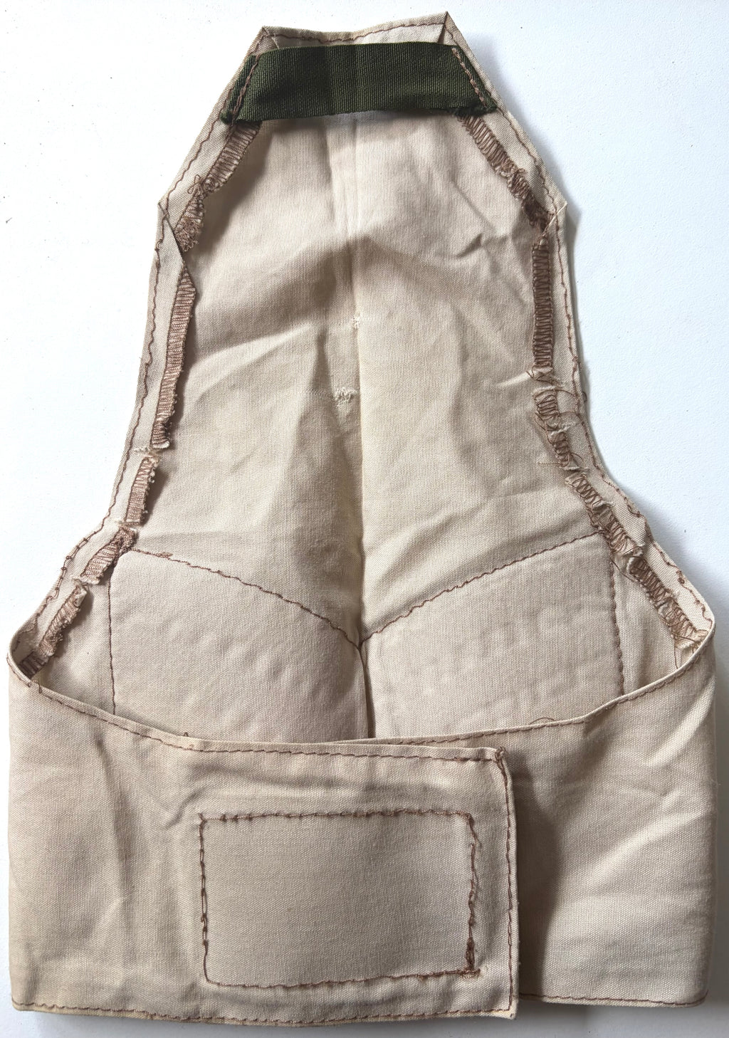 British Military Sergeants Khaki Rank Patch on Fawn Shoulder Brassard