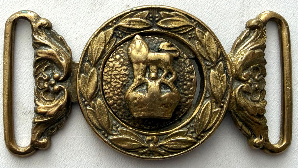 Victorian Era Royal Marines Metal Dress Belt Buckle