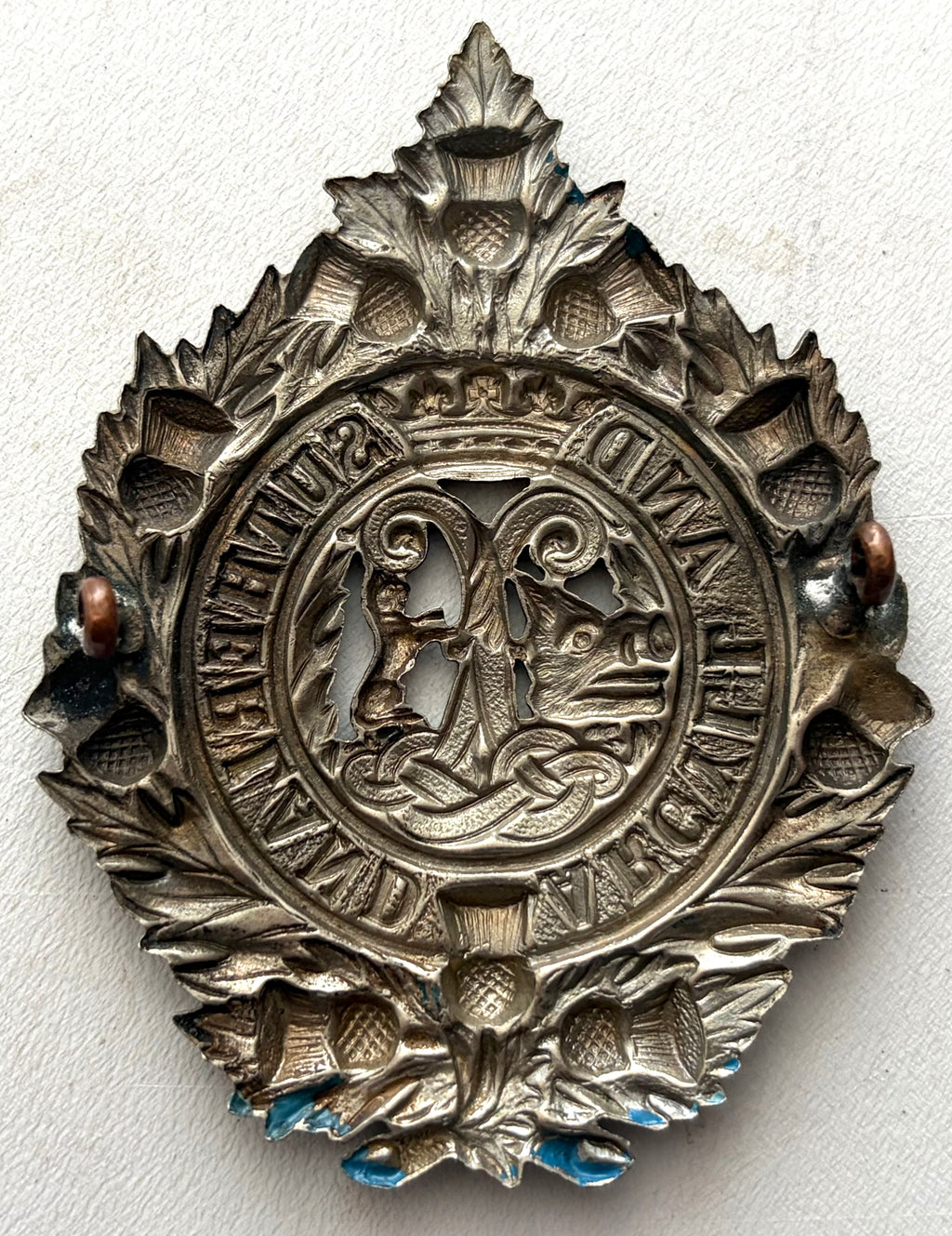 WWII Era Argyll And Sutherland Highlanders Cap Badge
