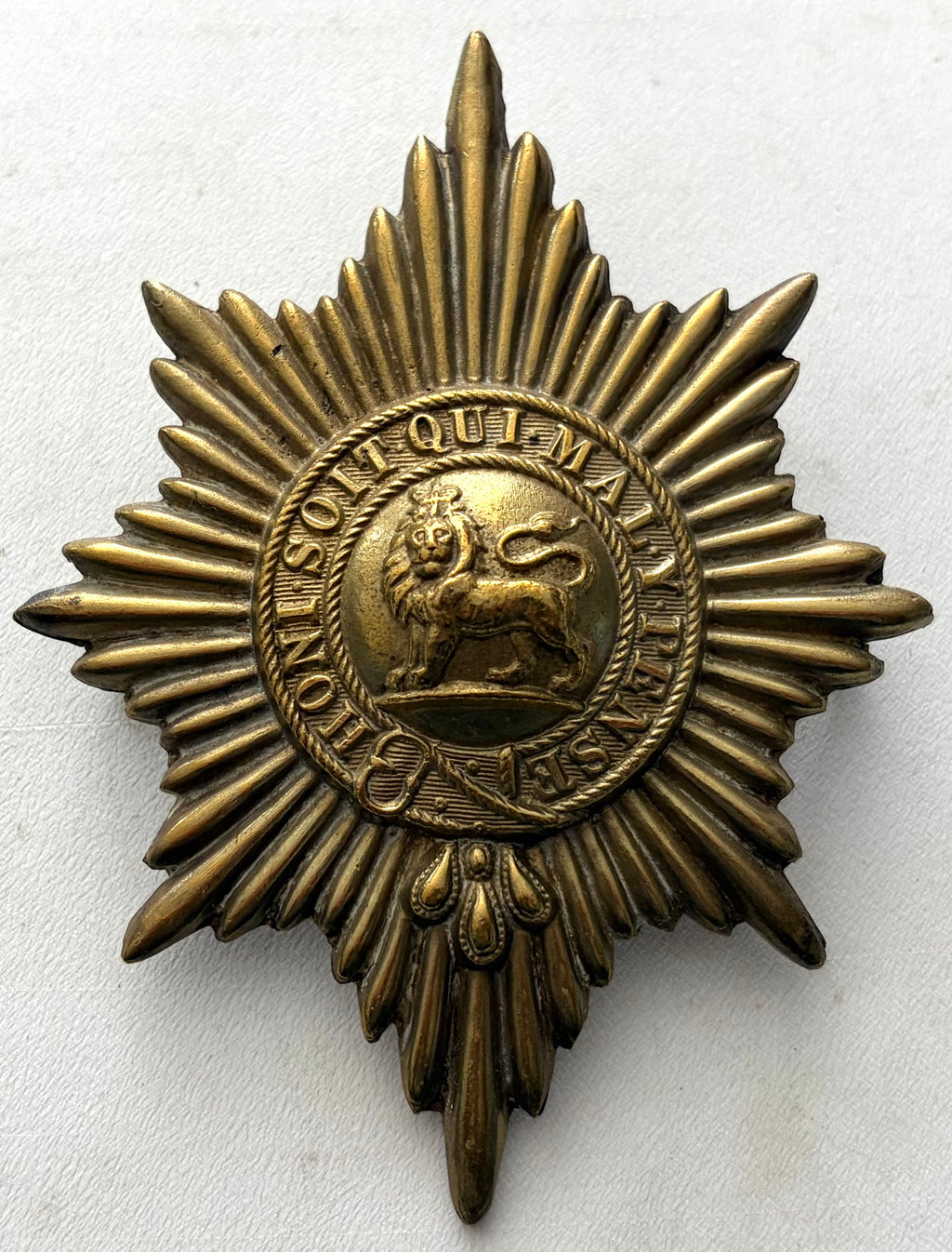 Victorian Era Worcestershire Regiment Large Valise Cap Badge