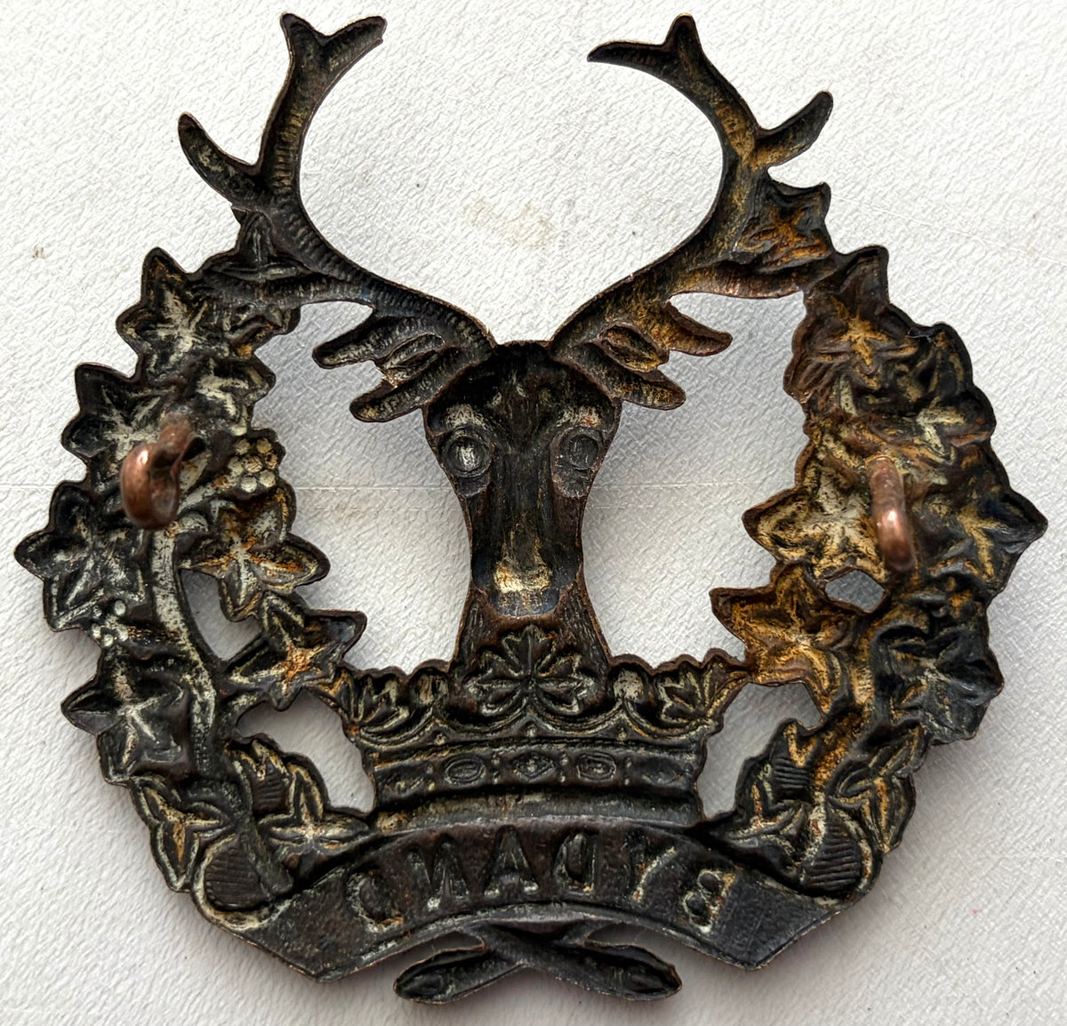 Victorian Era Gordon Highlanders Regimental Cap Badge