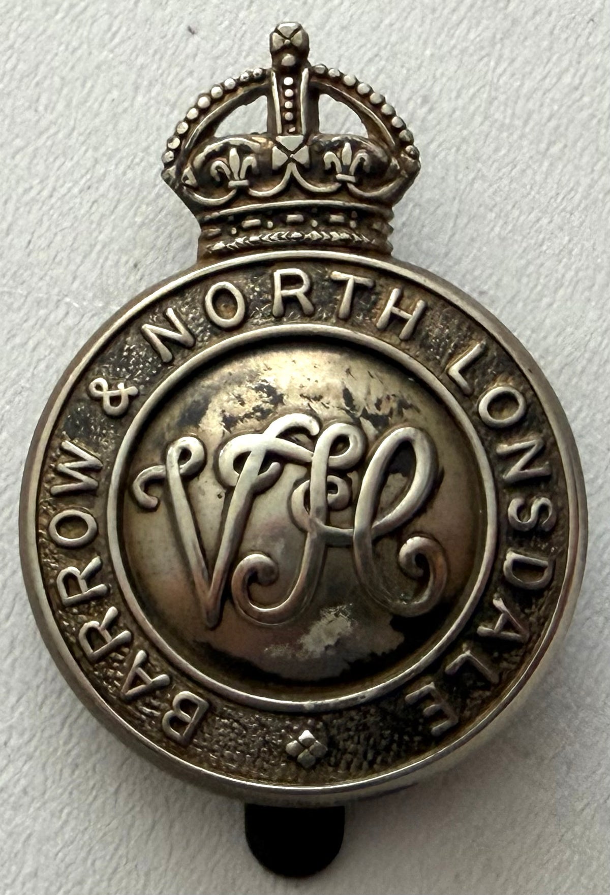 WWI Era Barrow And North Lonsdale Volunteer Training Corp Cap Badge
