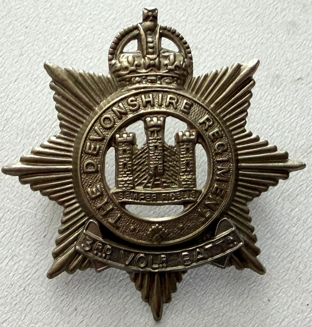 The Devonshire Regiment, 3rd Volunteer Battalion Cap Badge