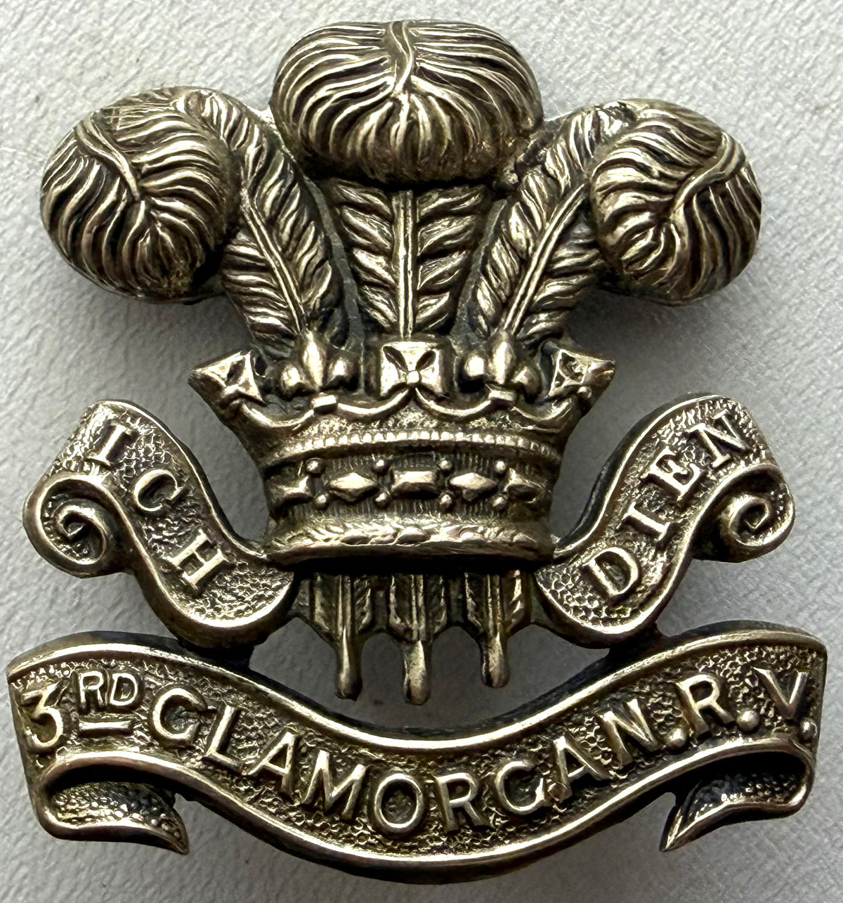 Victorian Era 3rd Glamorgan Rifle Volunteers Cap Badge