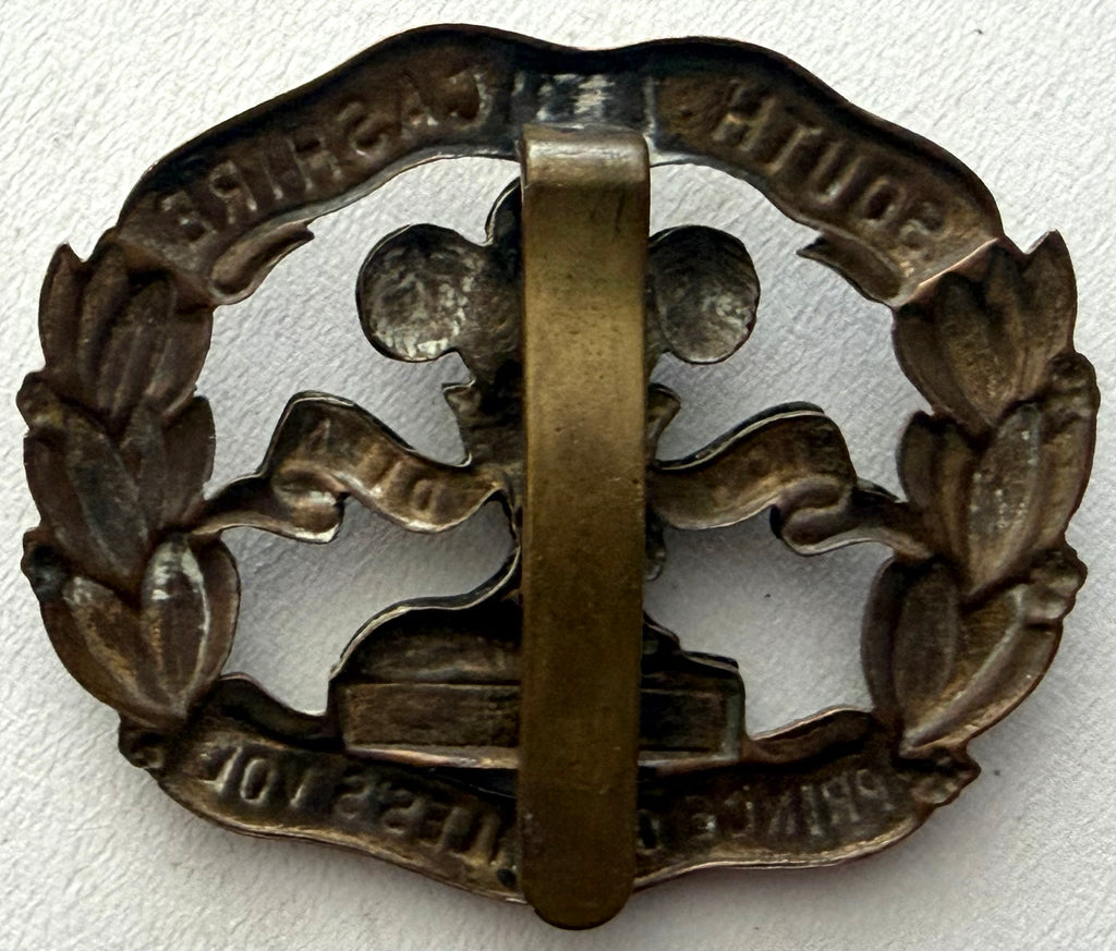 WWI Era South Lancashire Regiment, The Prince of Wales's Volunteers Cap Badge