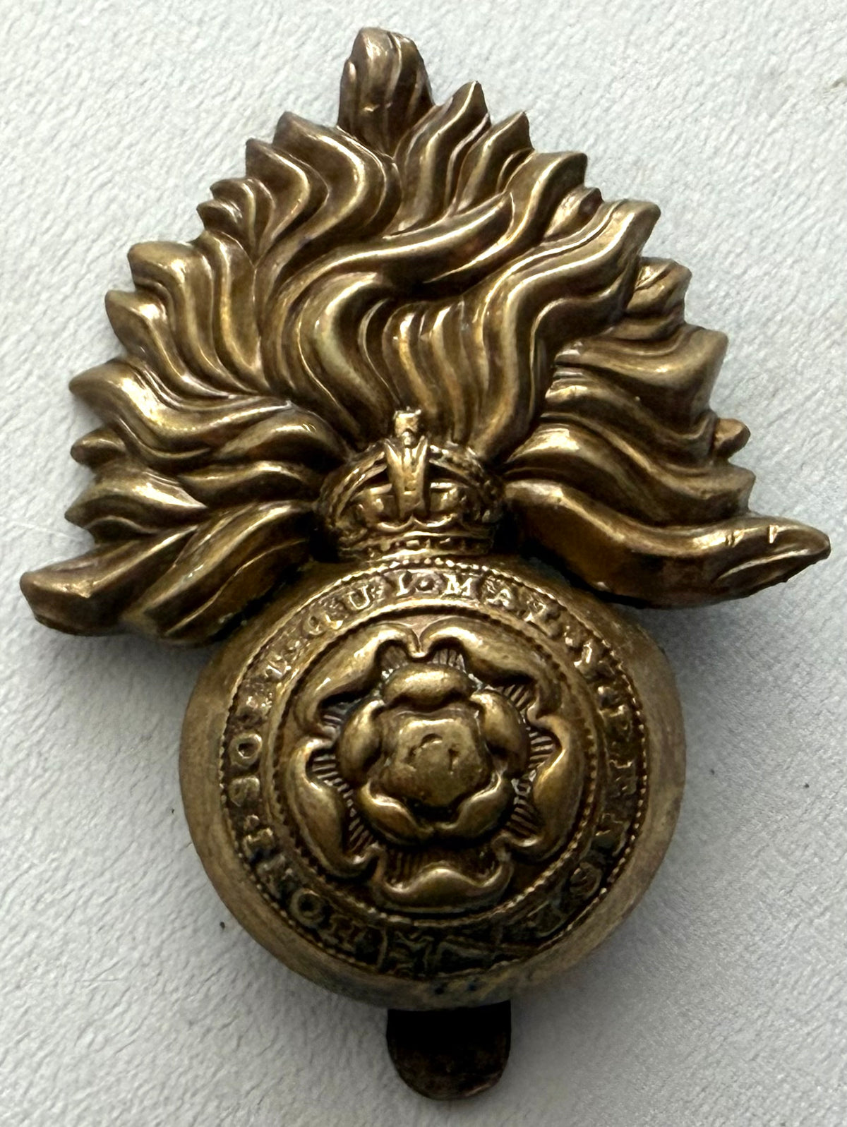 WWI Era The Royal Fusiliers, City of London Regiment Cap Badge