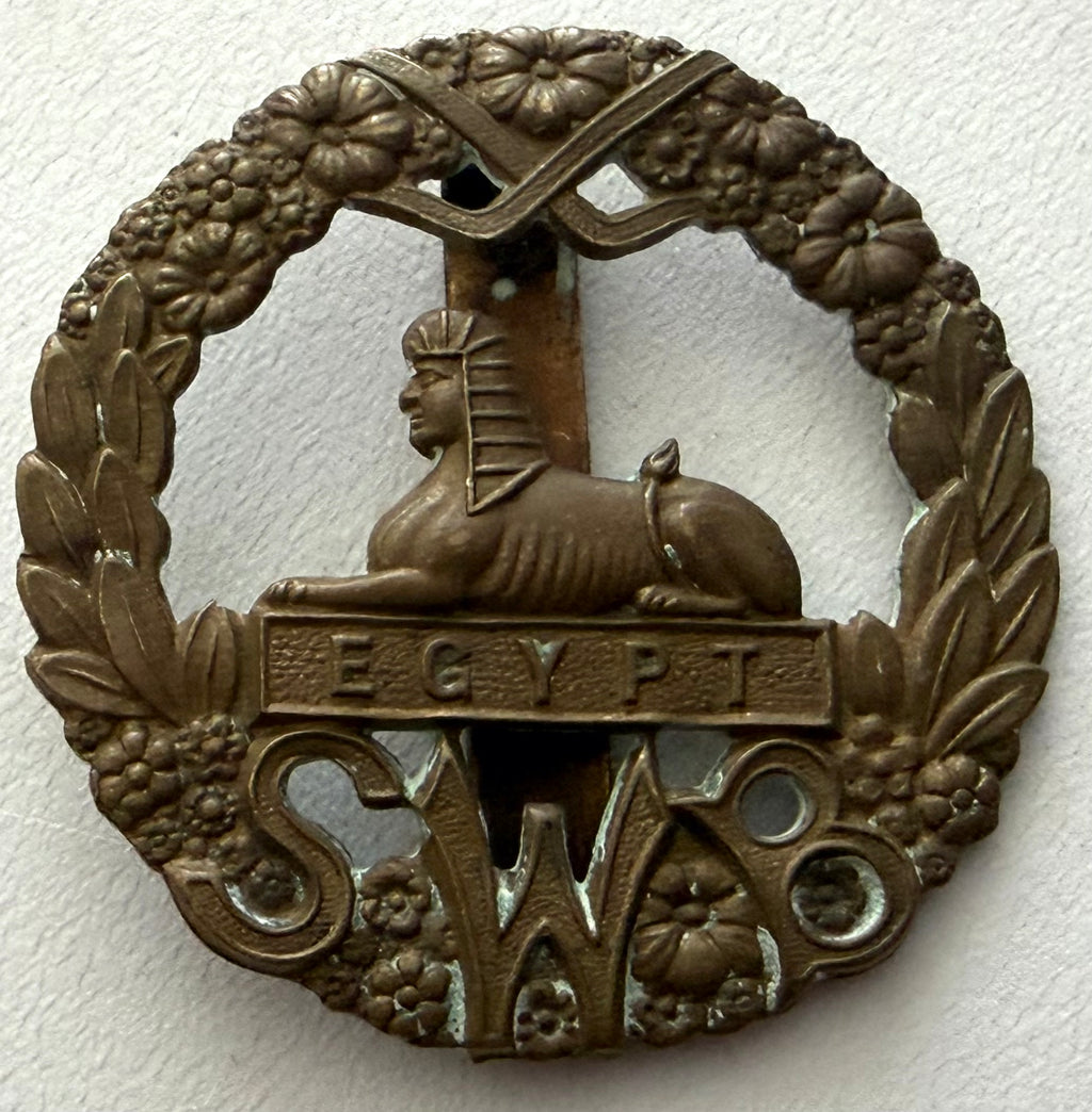 WWI Era South Wales Borderers Cap Badge