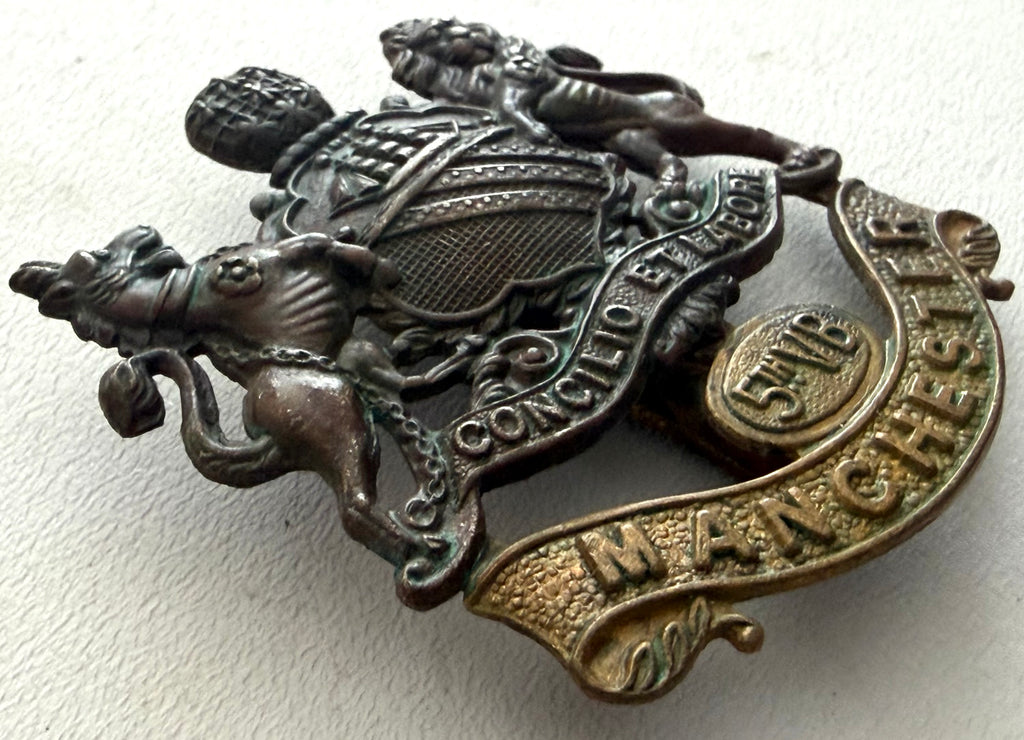 WWI Era 5th Volunteer Battalion, Manchester Regiment, Cap Badge