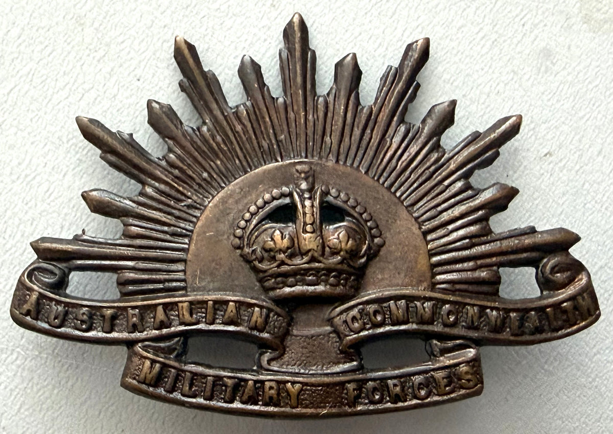 WWI Era Australian Commonwealth Military Forces (3rd Pattern) Cap Badge