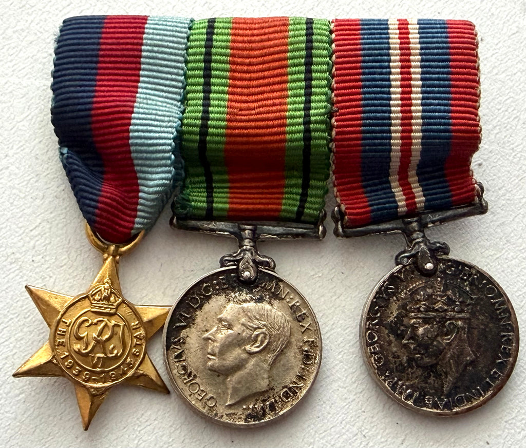 WWII World War II Miniature Medal Trio