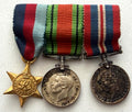 WWII World War II Miniature Medal Trio
