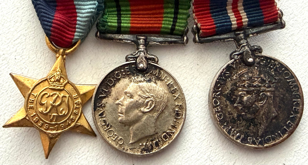 WWII World War II Miniature Medal Trio