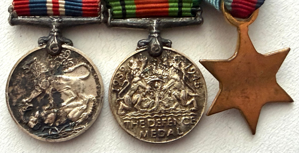 WWII World War II Miniature Medal Trio
