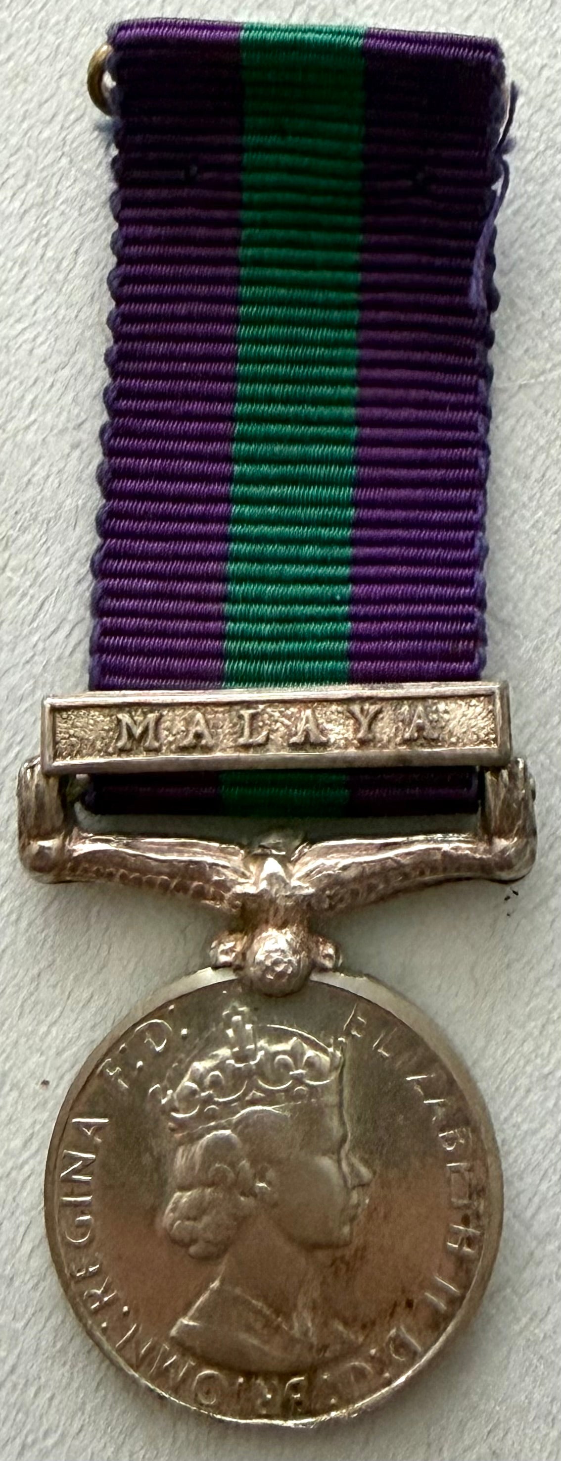 Miniature General Service Medal with Malaya Bar