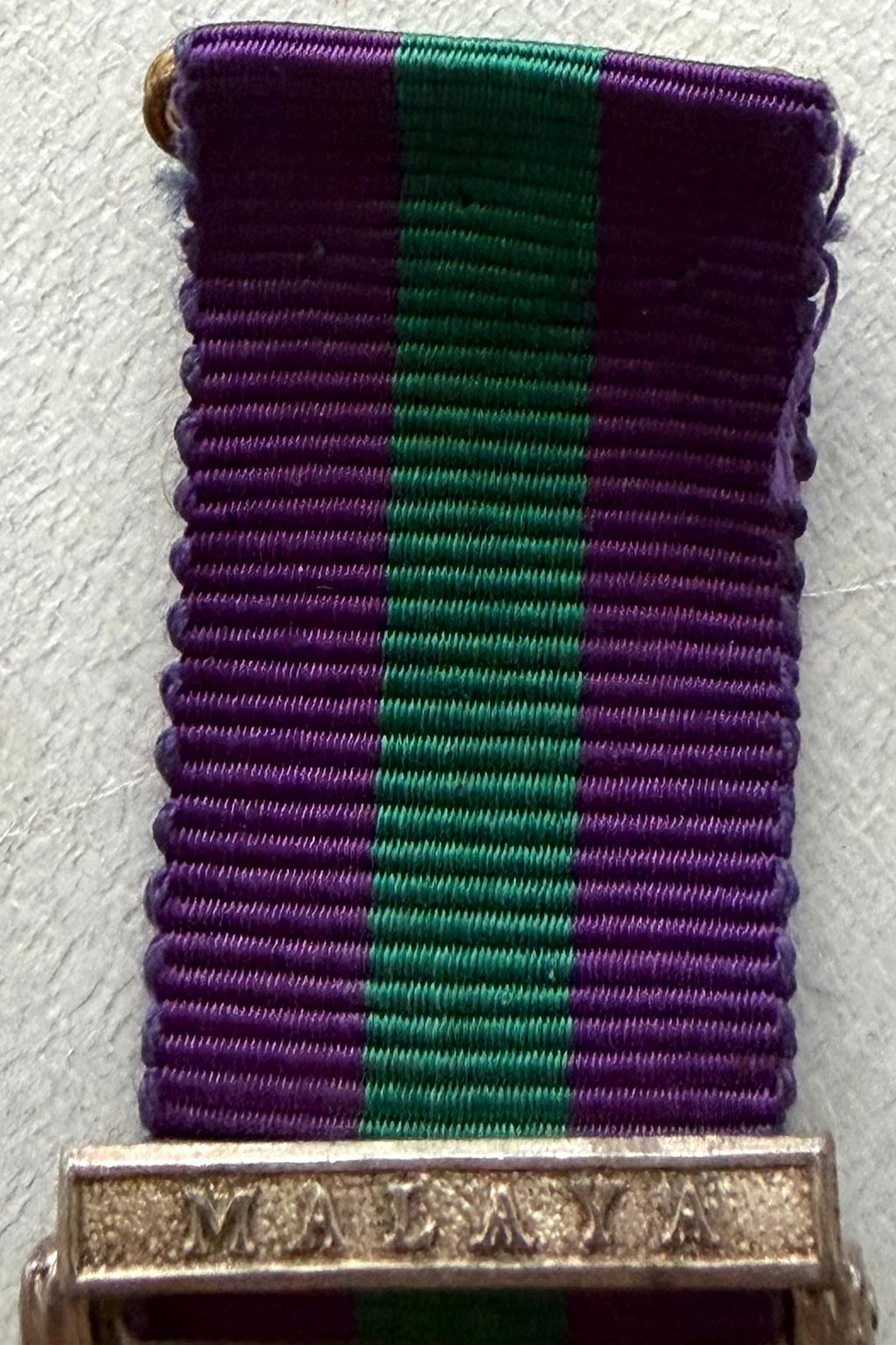 Miniature General Service Medal with Malaya Bar