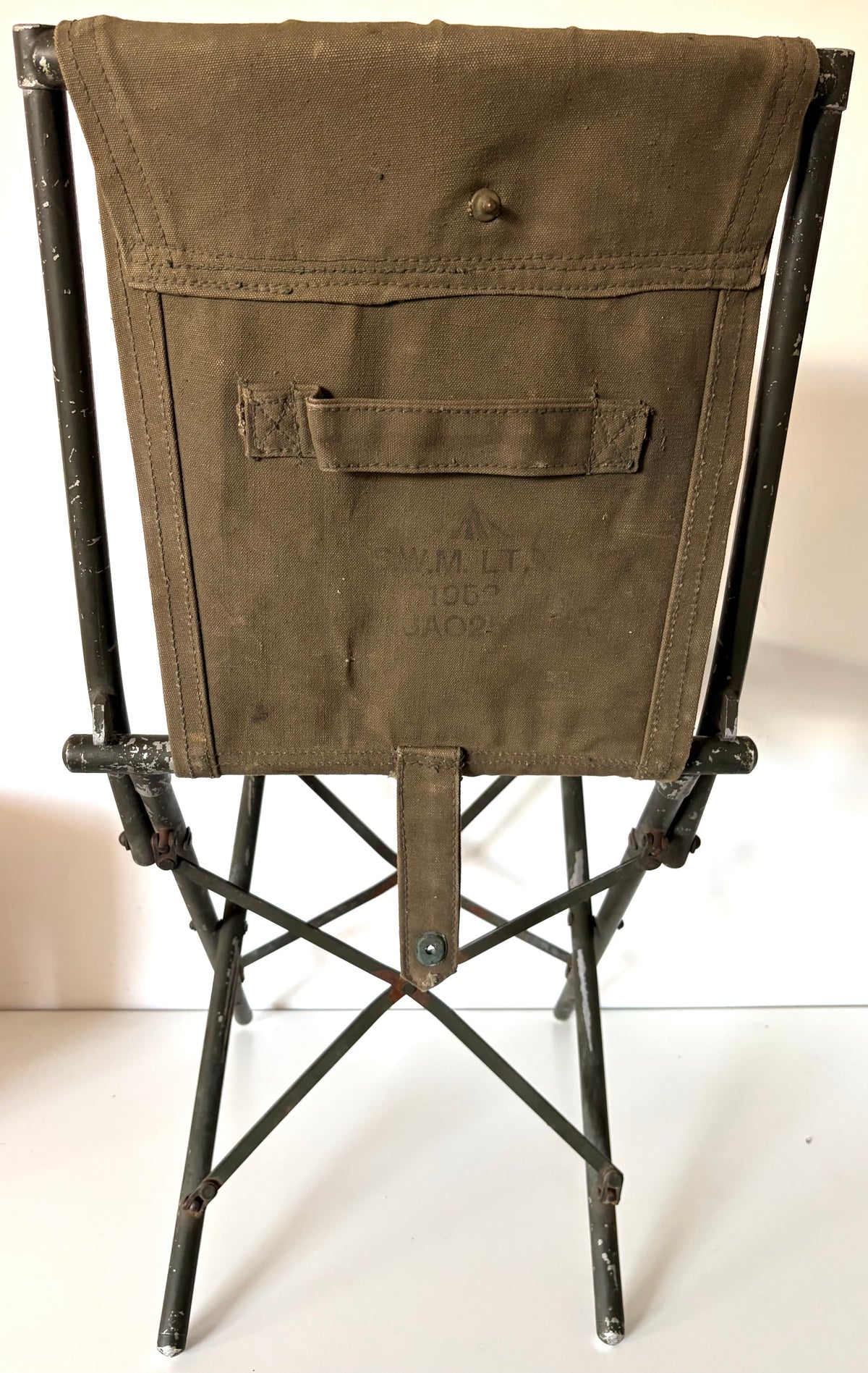British Military Issue 1952 Dated Green Folding Field Chair