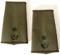 Light Infantry Captain Green Rank Slide, Pair