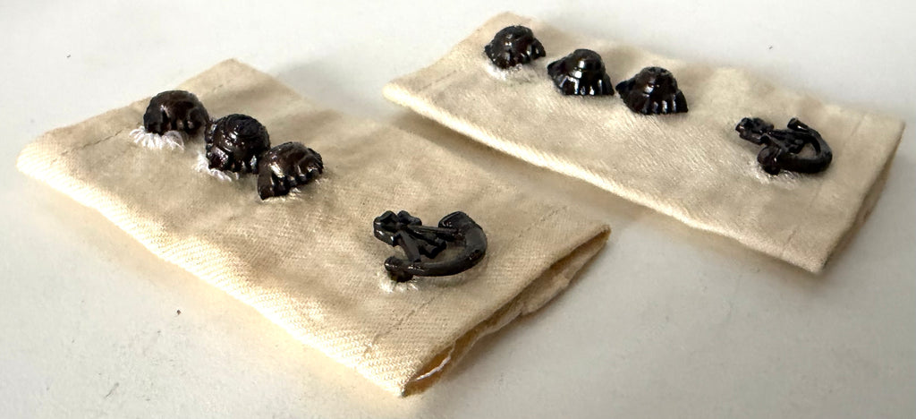 Light Infantry Captain Tan Rank Slide, Pair
