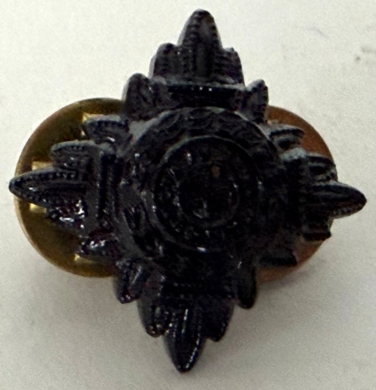 Light Infantry Officers Black Rank Insignia Pip