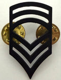 US Army Master Sergeant Metal Rank Insignia Badge
