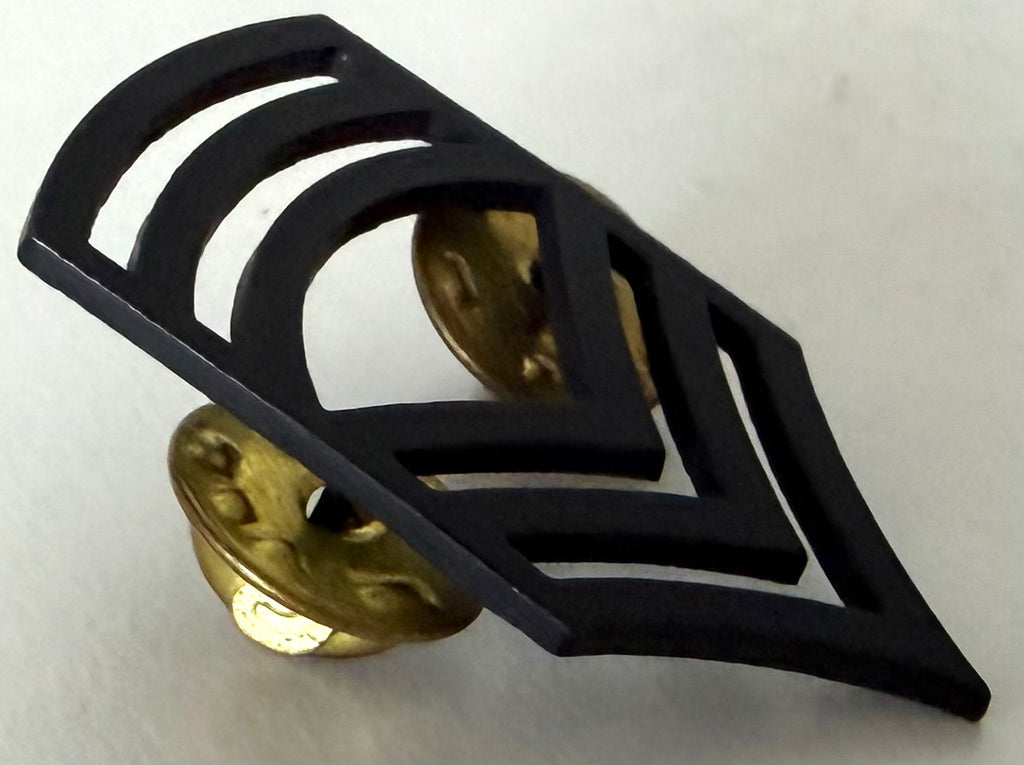 US Army Master Sergeant Metal Rank Insignia Badge