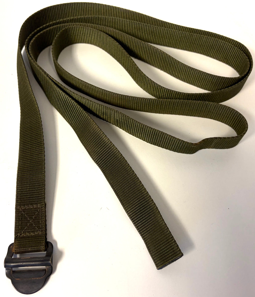 British Military Issue Olive Green Long Utility Strap with Metal Buckle