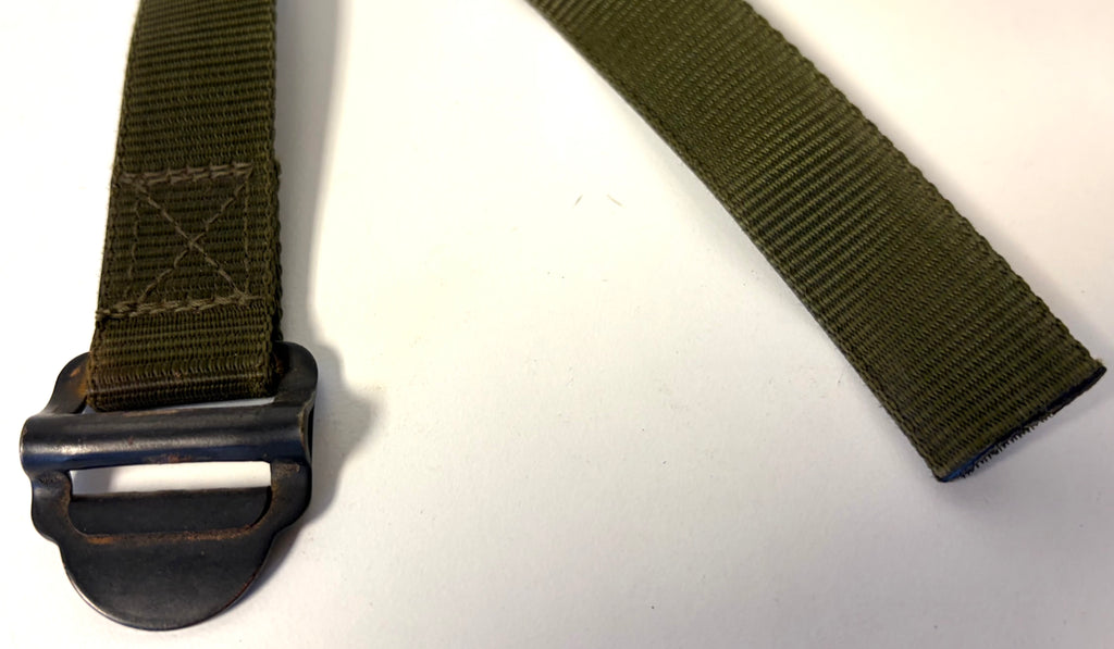 British Military Issue Olive Green Long Utility Strap with Metal Buckle