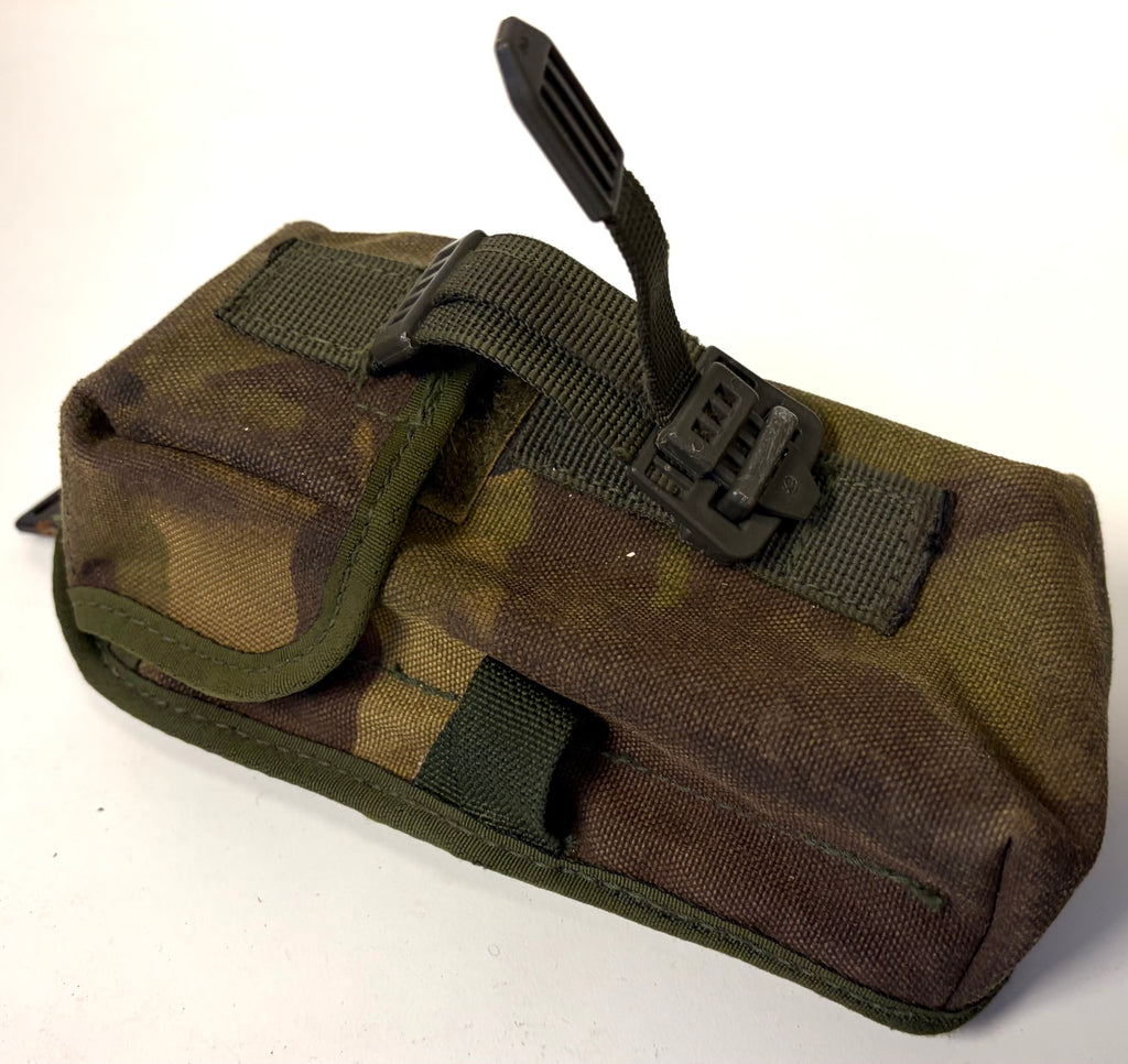 British Military Issue DPM Camo Empty PLCE Webbing Single 2-Mag Pouch