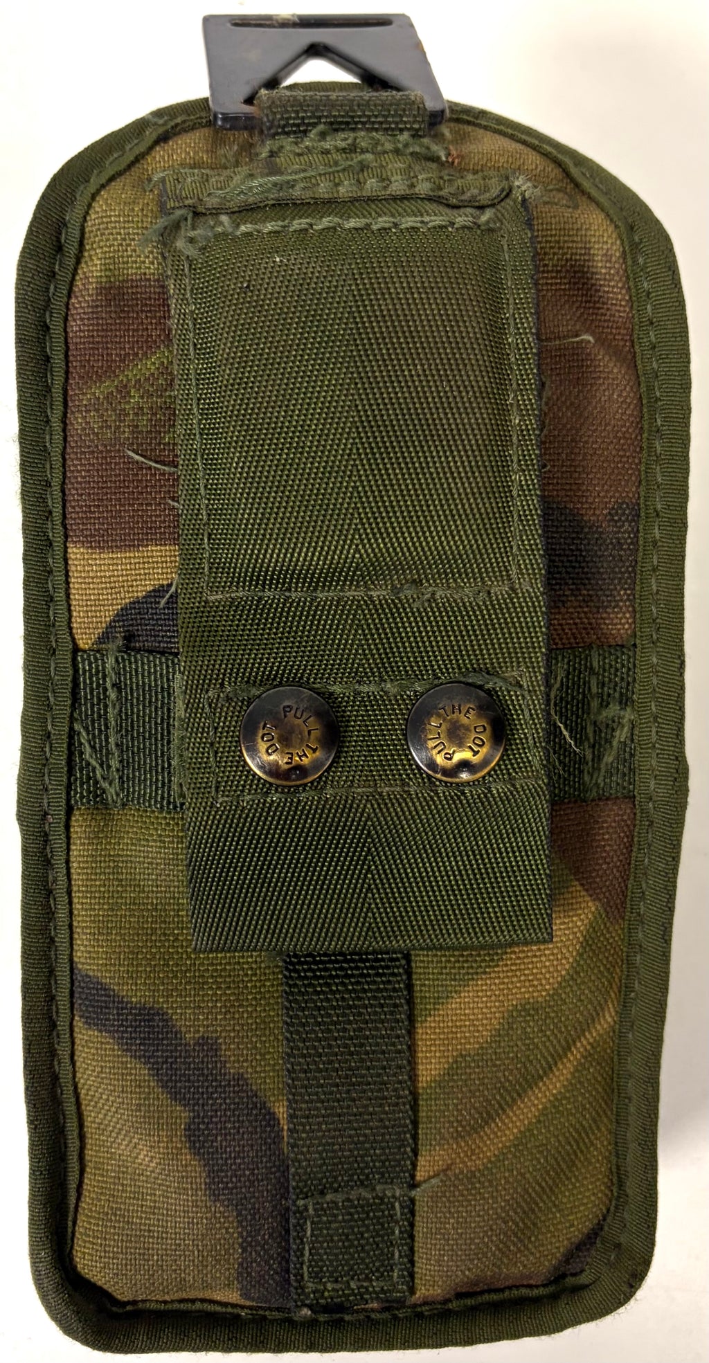 British Military Issue DPM Camo Empty PLCE Webbing Single 2-Mag Pouch