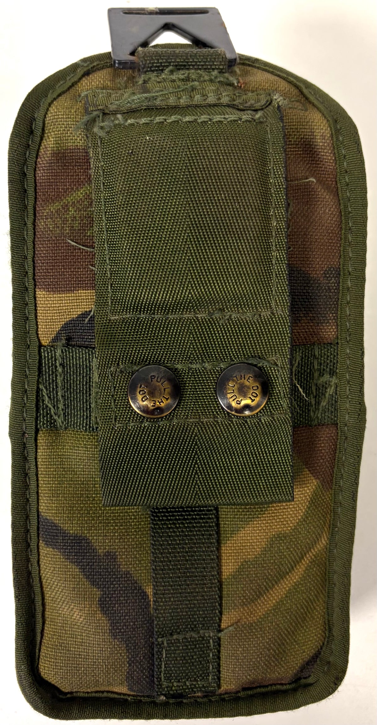 British Military Issue DPM Camo Empty PLCE Webbing Single 2-Mag Pouch