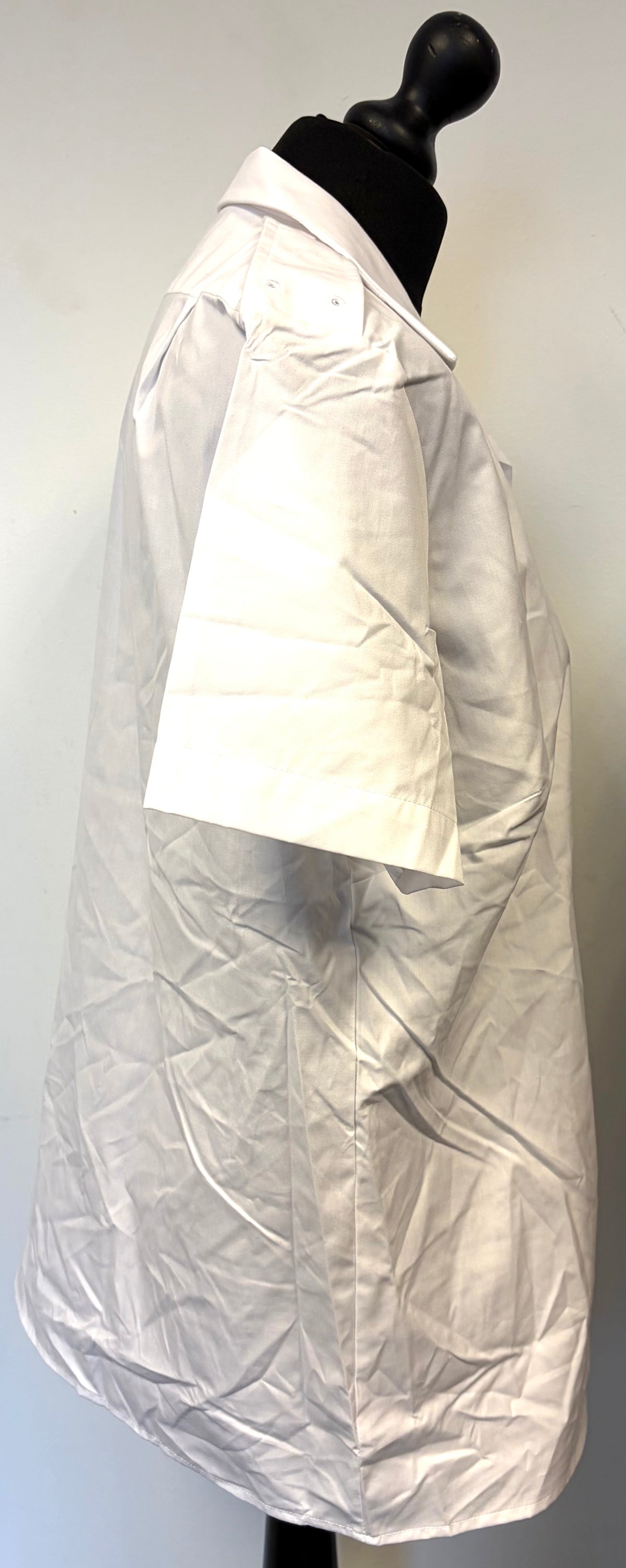 British Military Royal Navy Issue Short Sleeve Woman's White Dress Shirt
