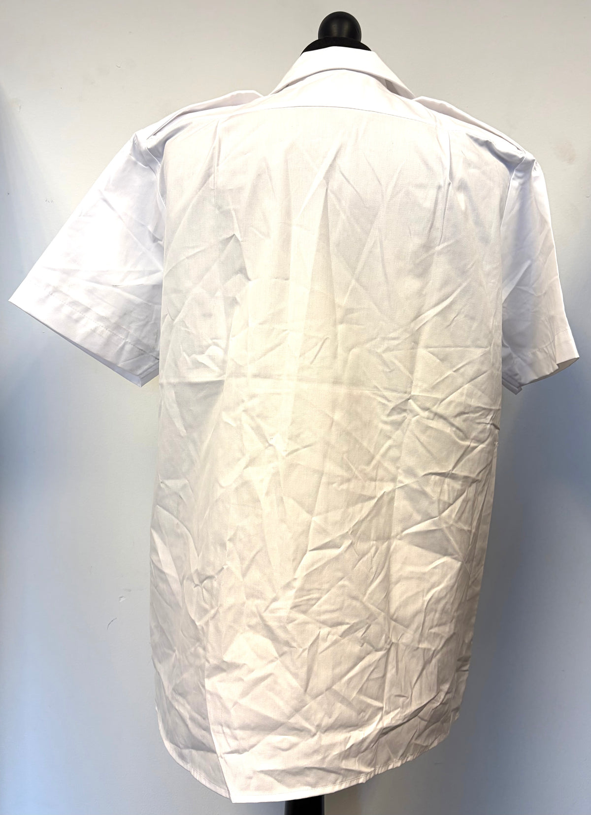 British Military Royal Navy Issue Short Sleeve Woman's White Dress Shirt