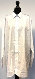British Military Royal Navy Issue Long Sleeve Man's White Dress Shirt