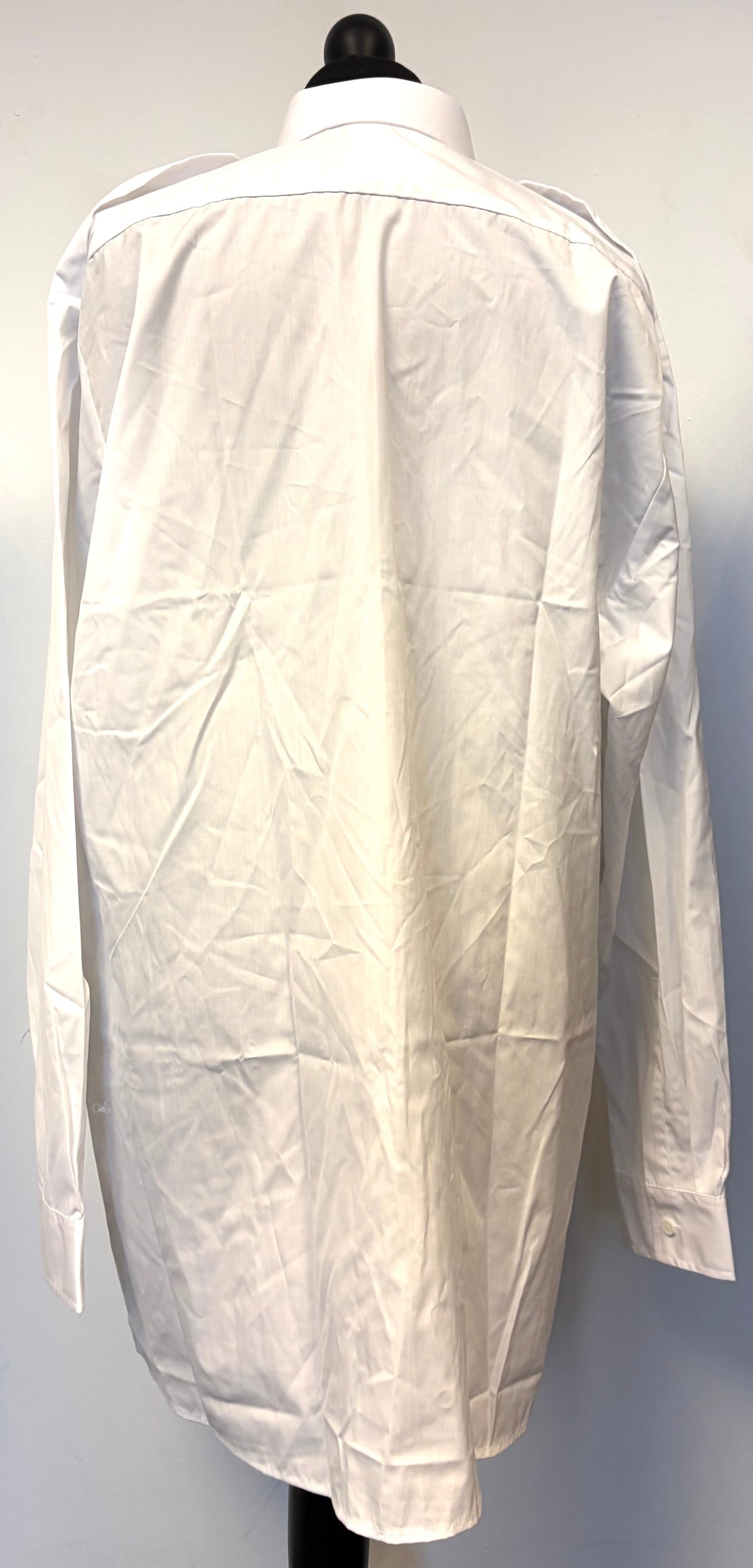 British Military Royal Navy Issue Long Sleeve Man's White Dress Shirt