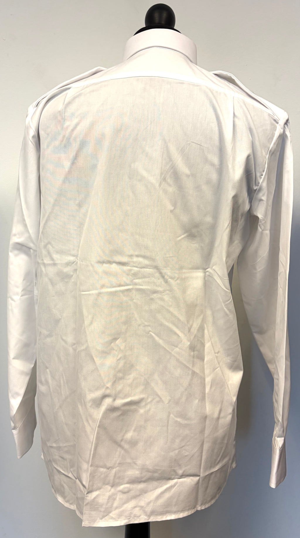 British Military Royal Navy Issue Long Sleeve Woman's White Dress Shirt