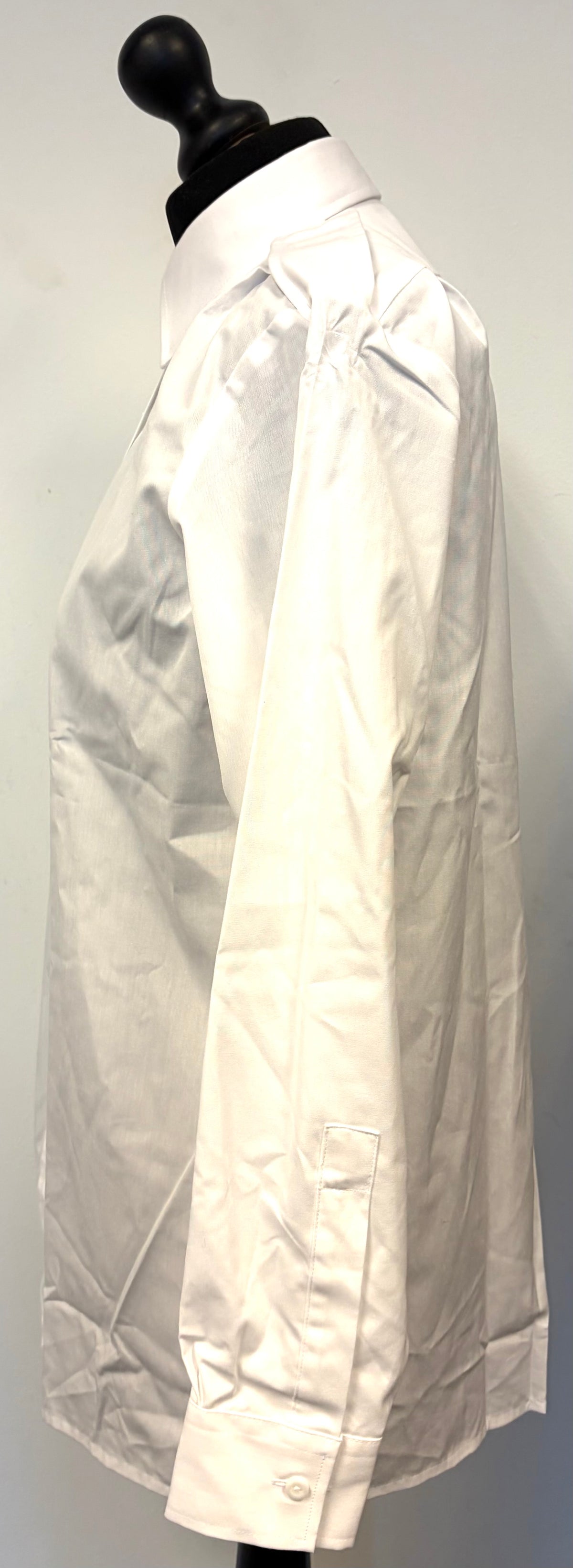 British Military Royal Navy Issue Long Sleeve Woman's White Dress Shirt